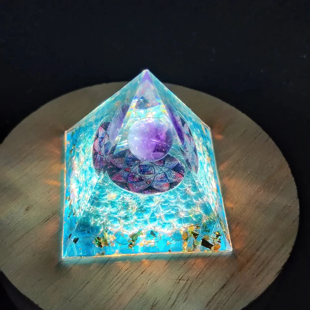 Crystal Orgone Pyramid - Manifestation Generator