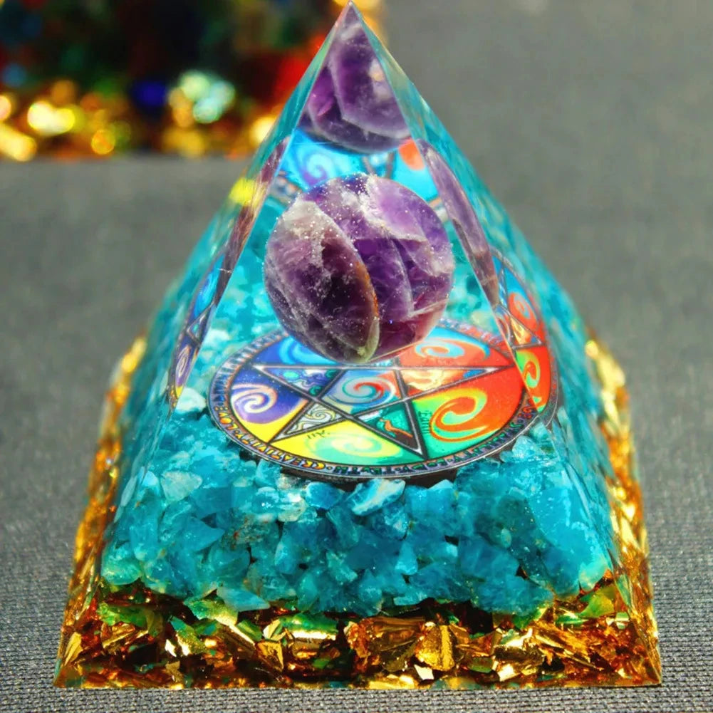 Crystal Orgone Pyramid - Manifestation Generator