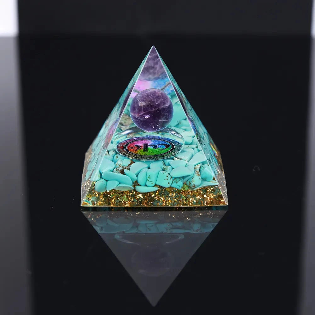 Crystal Orgone Pyramid - Manifestation Generator