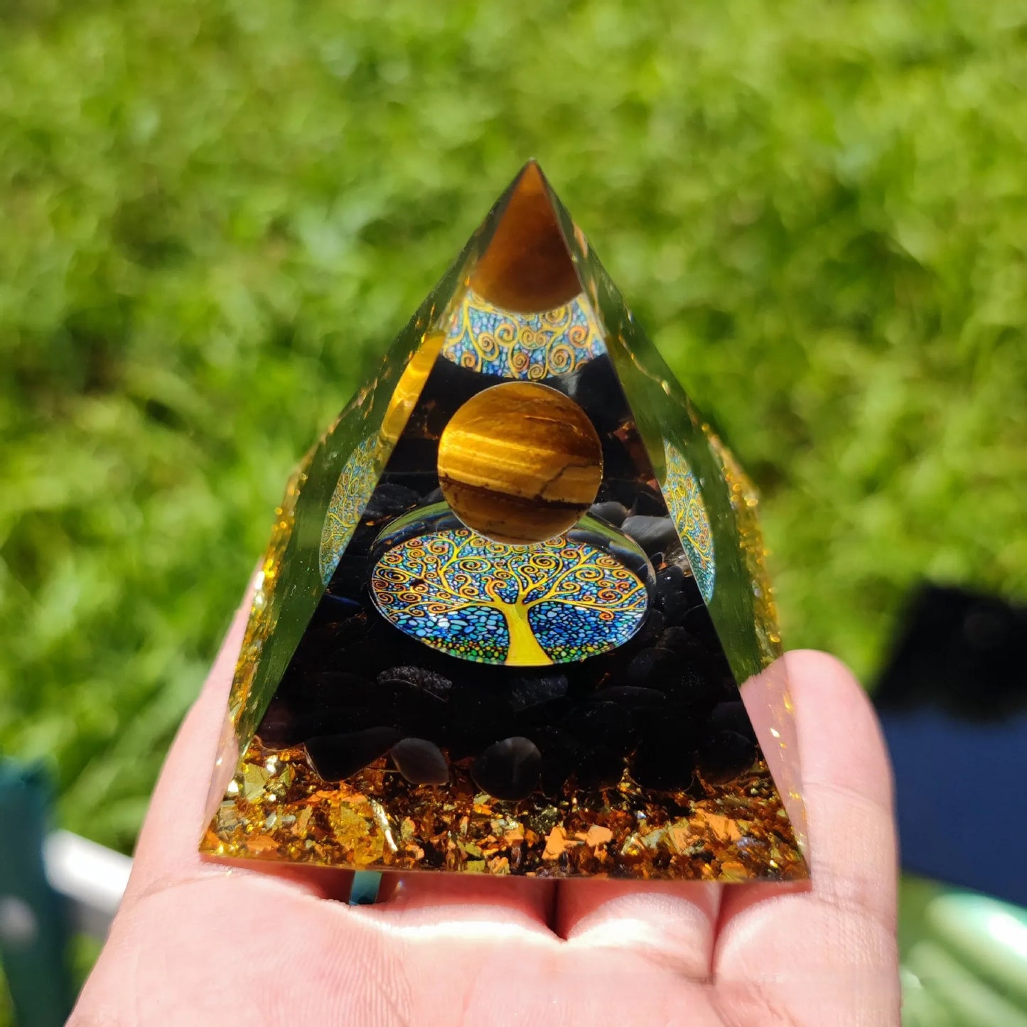 Crystal Orgone Pyramid - Manifestation Generator